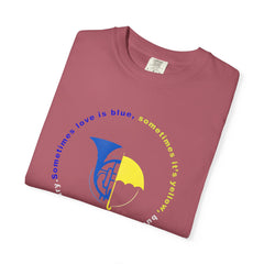 Blue French Horn & Yellow Umbrella T-Shirt — HIMYM Fan Tee