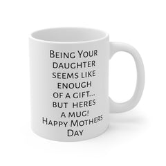 Mom humor mug, funny mom gift, gift from daughter, unique mom gift, coffee lover, humorous mug, Mothers Day, present for mom, mom fun mug