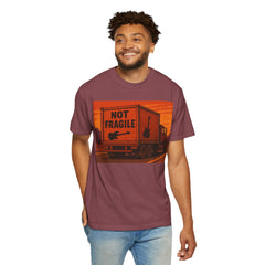 Not Fragile Unisex Garment-Dyed T-Shirt -BTO Inspired Vintage Guitar Graphic Tee