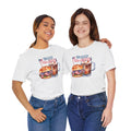 Happy 4th Of July Burger and Mug Graphic, Unisex Jersey Short Sleeve Tee