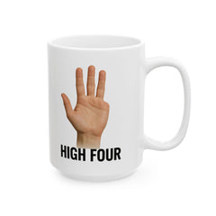 Funny Amputee High Four Ceramic Mug