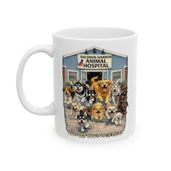 Who Let The Dogs Out Baldwin Harbor Animal Hospital Ceramic Mug – (11oz/15oz)