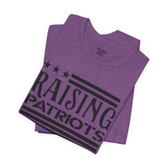 Raising Patriots Tee – Americana Stars & Stripes Family Pride T-Shirt