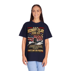 USS Henry Clay SSBN-625 Patriotic Submarine T-Shirt — Forty One for Freedom Design