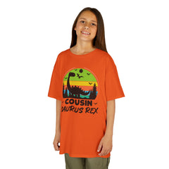 Cousin Saurus Rex Kids Tee - Fun Dino T-Shirt, Kids Birthday Gift, Toddler Dino Merchandise, Summer Playwear, Adventure Clothing