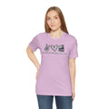 Peace Love Back The Blue in Arizona, Graphic Unisex Short Sleeve Tee