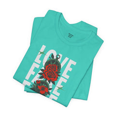 Positive Vibes Love Friendship Unisex Tee - LOVE FAKE FATE