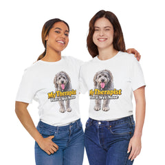 My Therapist Has A Wet Nose Personalized with your dog(s) image T-Shirt