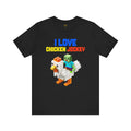 Video Game Movie I Love Chicken Jockey Tee - Unisex Short Sleeve T-Shirt