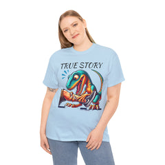 True Story Amputee Dinosaur Humor - Unisex Garment-Dyed T-shirt