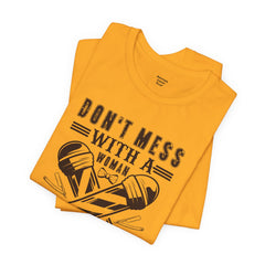 Funny Woman Barber Unisex Tee, Don't Mess with a Shears Shirt