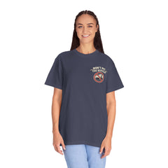 Wyoming Funny Roadtrip T-Shirt — "Three Things You Don’t Do in Wyoming" Adventure Tee
