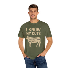 Funny Cow Cuts Unisex T-Shirt - Gift for Meat Lovers, BBQ Parties