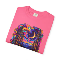 Mystical Psychedelic Moonlit Forest T-Shirt