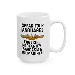 Submarine Officer Language Lover Mug | Ceramic Coffee Cup 11oz 15oz