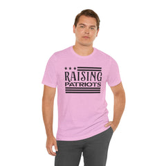 Raising Patriots Tee – Americana Stars & Stripes Family Pride T-Shirt