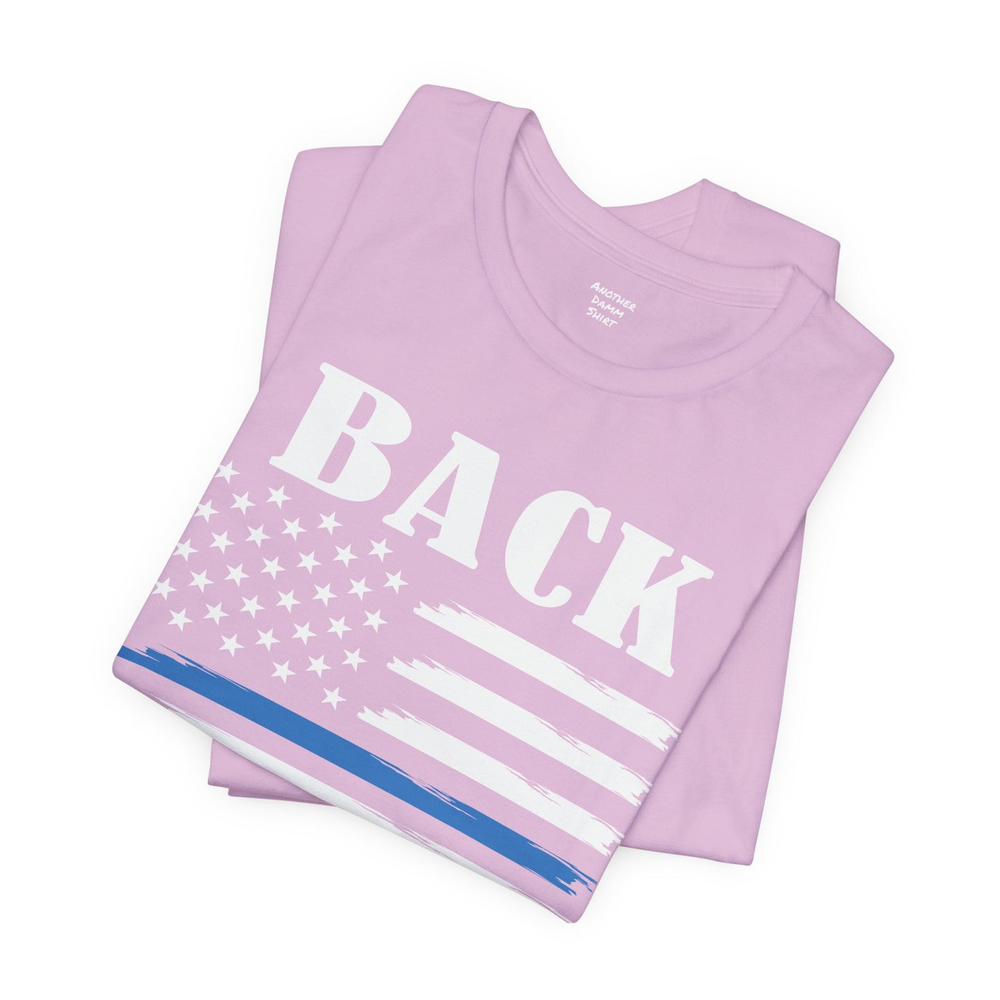 BACK THE BLUE Flag, Graphic Unisex Short Sleeve Tee