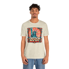 July 4th Statue Of Liberty Freedom - Graphic Unisex Short Sleeve Tee