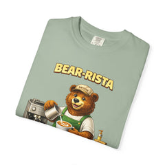 Bear‑Rista Coffee T‑Shirt — Cute Barista Bear Graphic Tee