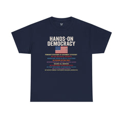 Hands-On Democracy Unisex Heavy Cotton Tee - Political Statement Shirt