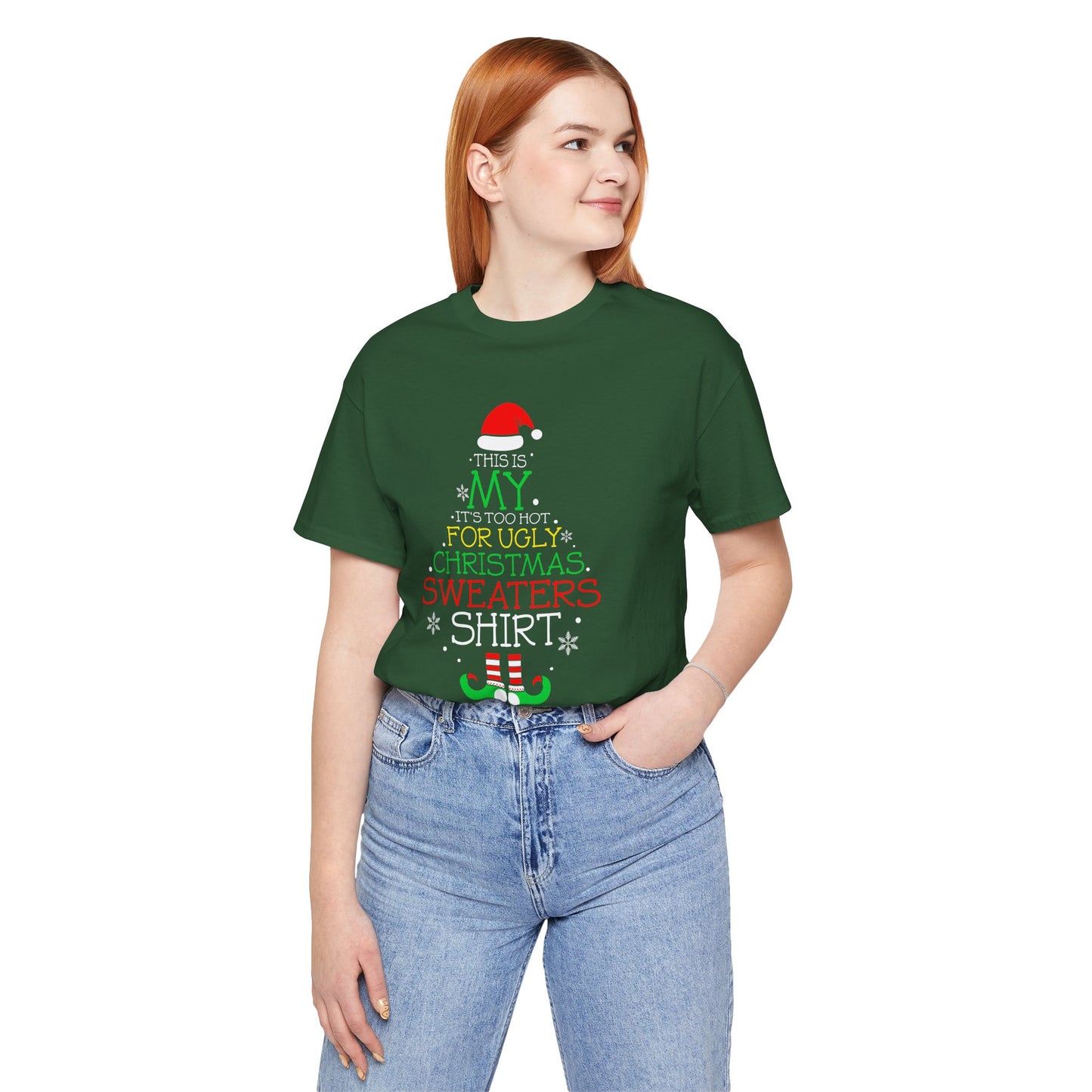 UGLY SWEATER Its Too Hot Tee Replacement - Unisex Jersey Short Sleeve Tee