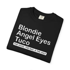 Vintage The Good The Bad And The Ugly Western Movie Front And Back Graphic T-Shirt