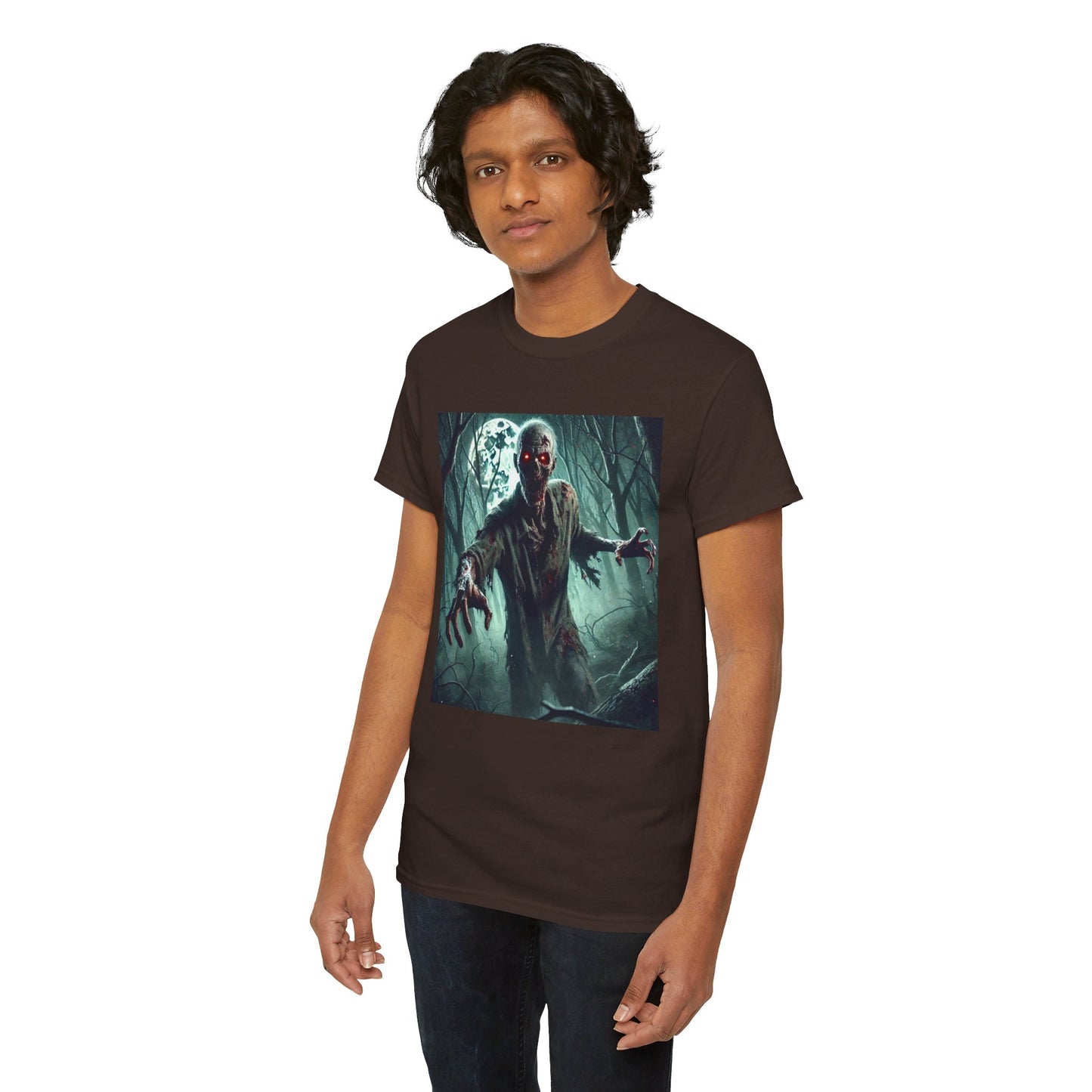 ZOMBIES WOODS! Graphic Unisex Heavy Cotton Tee