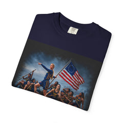 T‑Shirt — 'Lead, Fight, Win' Patriot Rowers American Flag Tee