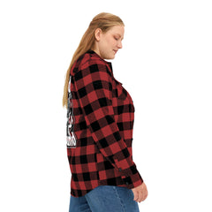 Wild Sound Wolf Guitarist Graphic - Unisex Flannel Shirt