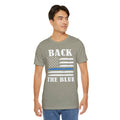 BACK THE BLUE Flag, Graphic Unisex Short Sleeve Tee