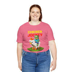 Video Game Chicken Jockey Tee - Unisex Short Sleeve T-Shirt