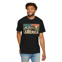 Ventura Highway Driving America Graphic Comfort Colors Unisex Garment Dyed T-shirt