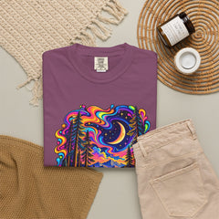 Mystical Psychedelic Moonlit Forest T-Shirt