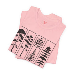 Nature-Inspired Unisex Jersey Tee, Tree Graphic T-Shirt, Eco-Friendly Fashion, Gift for Nature Lovers, Casual Wear, Outdoor Adventure