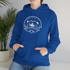 The Hideout Adventure Hoodie – Lake Ariel, PA Mountain Graphic Hooded Sweatshirt
