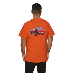 Red Corvette Summer Unisex Tee - I'm Vetted For Life Front and Back Image T Shirt