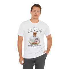 Pope Leo XIV Chicago Cubs Fan Short Sleeve Tee - Made in USA