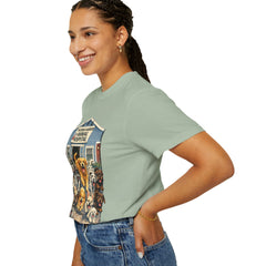 Pitbull Added "Who Let the Dogs Out?" Baldwin Harbor Animal Hospital Cute Vet Clinic T Shirt