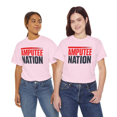 Amputee Nation Unisex Heavy Cotton Tee, Support Shirt, Gift for Amputees, Awareness Apparel, Casual Comfort Wear