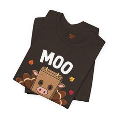 Funny Thanksgiving Turkey Moo T‑Shirt - Unisex Tee