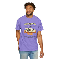 70s Retro Tee – "Property of the 70s 1976" Vintage Graphic T-Shirt