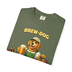 Golden Retriever Brewer Beer T-Shirt — Cute Brew-Dog Graphic Tee