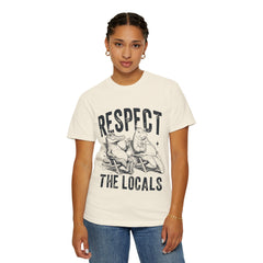 Alligator and Manatee Respect the Locals T-Shirt — Vintage Beach Vibes Graphic Tee