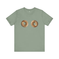 Funny Sexist Bagel Tee - The Bagels Are Hot Come An Get Em Graphic Shirt