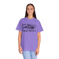 Sports Car Drift Unisex T-Shirt - Work Hard, Drift Harder