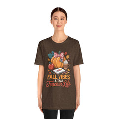 Fall Vibes Teacher Life T-Shirt