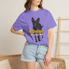 My Therapist Has a Wet Nose Personalized with your dog(s) image T-Shirt