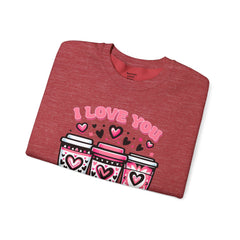 Woman's I Love You More Than Coffee Valentine - Unisex Heavy Blend™ Crewneck Sweatshirt