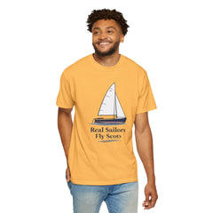 Hempstead Bay Sailing Club Graphic T-Shirt — "Real Sailors Fly Scots" Nautical Tee