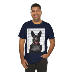 K9 Mugshot Personalized with your Dog T-Shirt